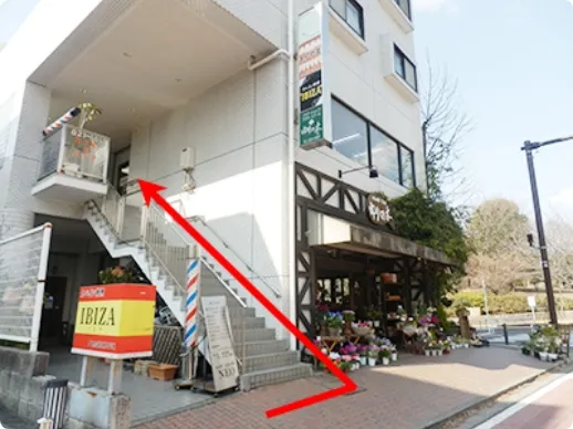 駐車場の案内写真